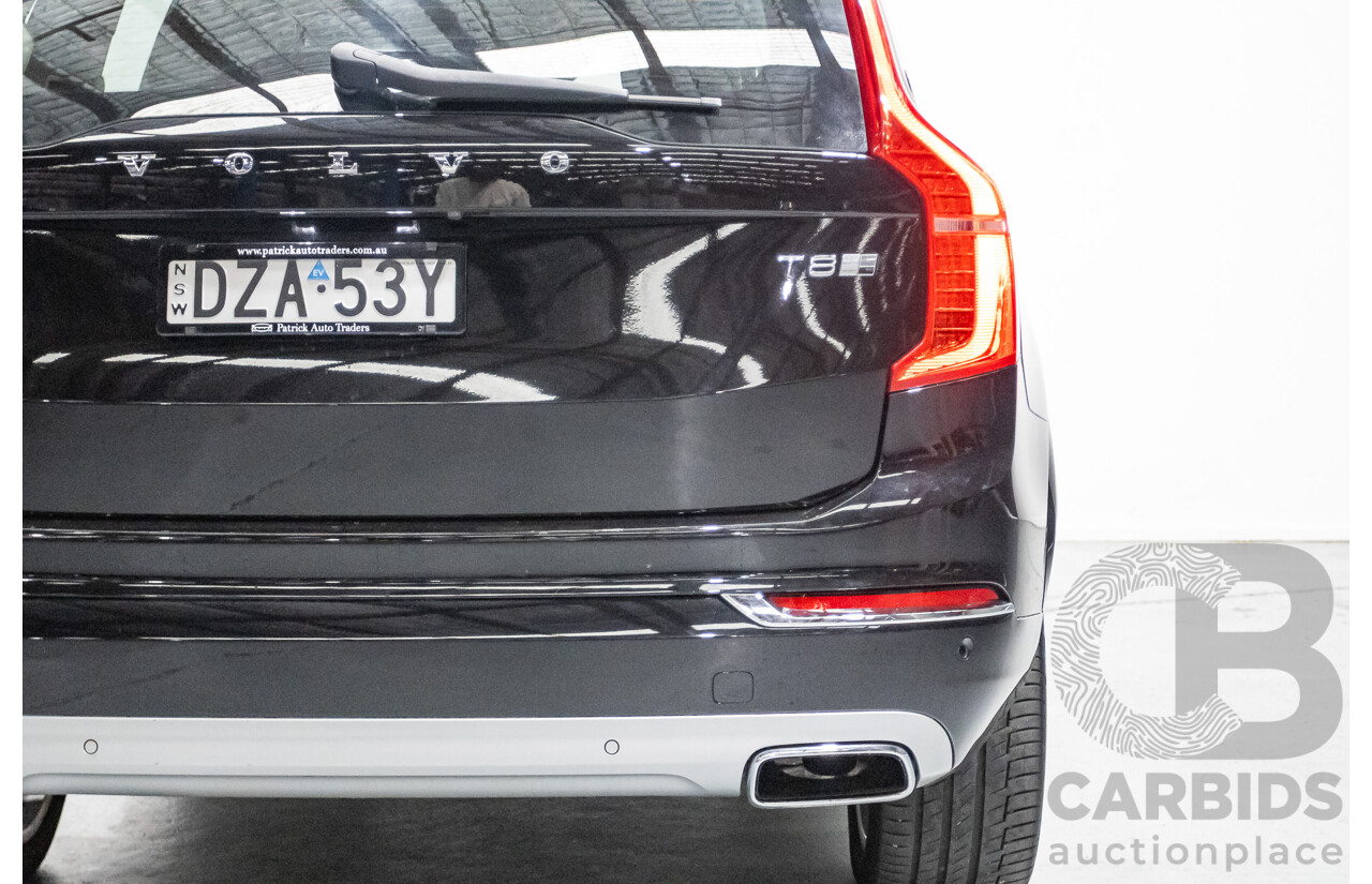 11/2018 Volvo XC90 T8 Inscription (AWD) 256 MY19 4d Wagon Onyx Black Metallic Turbo & Supercharged Plug-In Hybrid 2.0L - 7 Seater