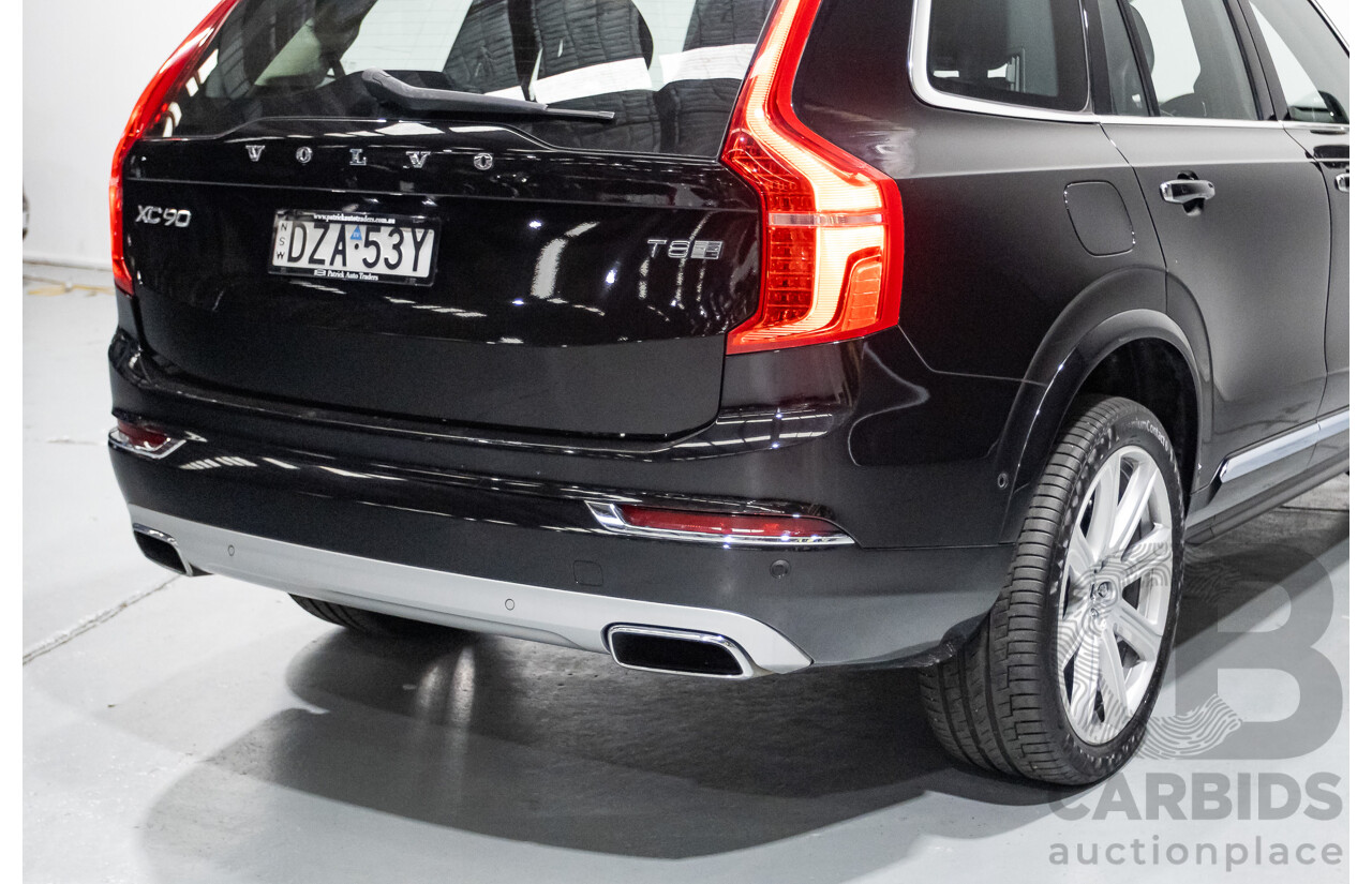 11/2018 Volvo XC90 T8 Inscription (AWD) 256 MY19 4d Wagon Onyx Black Metallic Turbo & Supercharged Plug-In Hybrid 2.0L - 7 Seater