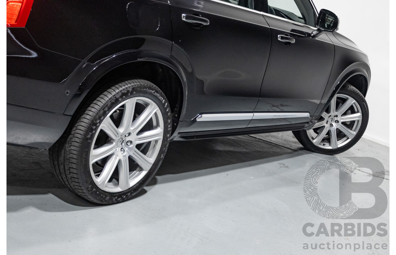 11/2018 Volvo XC90 T8 Inscription (AWD) 256 MY19 4d Wagon Onyx Black Metallic Turbo & Supercharged Plug-In Hybrid 2.0L - 7 Seater