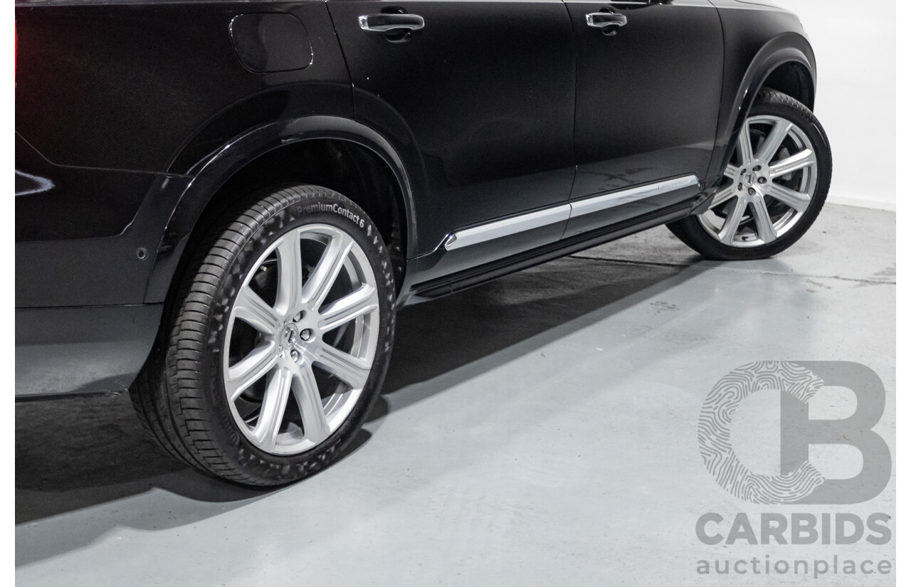 11/2018 Volvo XC90 T8 Inscription (AWD) 256 MY19 4d Wagon Onyx Black Metallic Turbo & Supercharged Plug-In Hybrid 2.0L - 7 Seater