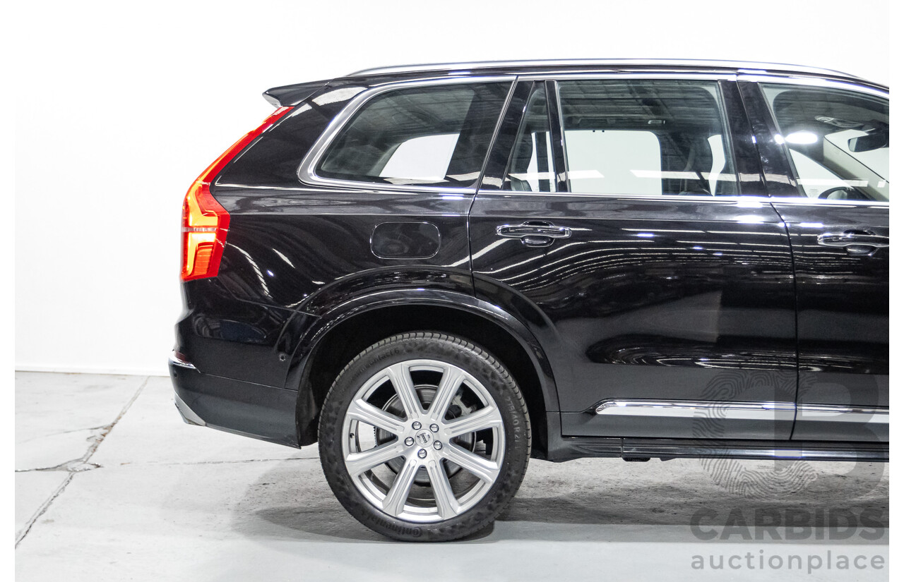 11/2018 Volvo XC90 T8 Inscription (AWD) 256 MY19 4d Wagon Onyx Black Metallic Turbo & Supercharged Plug-In Hybrid 2.0L - 7 Seater