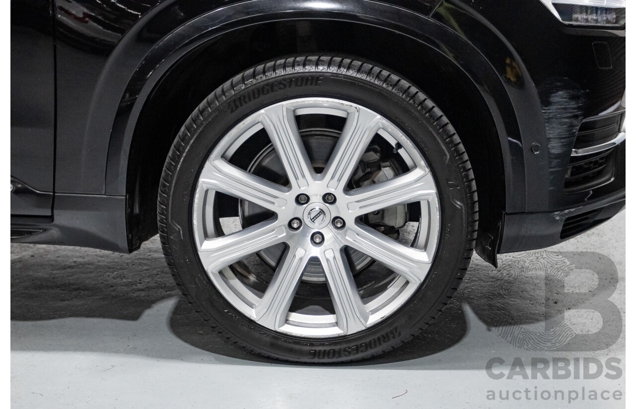 11/2018 Volvo XC90 T8 Inscription (AWD) 256 MY19 4d Wagon Onyx Black Metallic Turbo & Supercharged Plug-In Hybrid 2.0L - 7 Seater