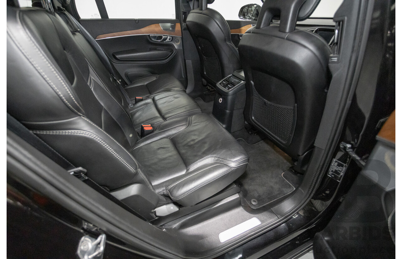 11/2018 Volvo XC90 T8 Inscription (AWD) 256 MY19 4d Wagon Onyx Black Metallic Turbo & Supercharged Plug-In Hybrid 2.0L - 7 Seater