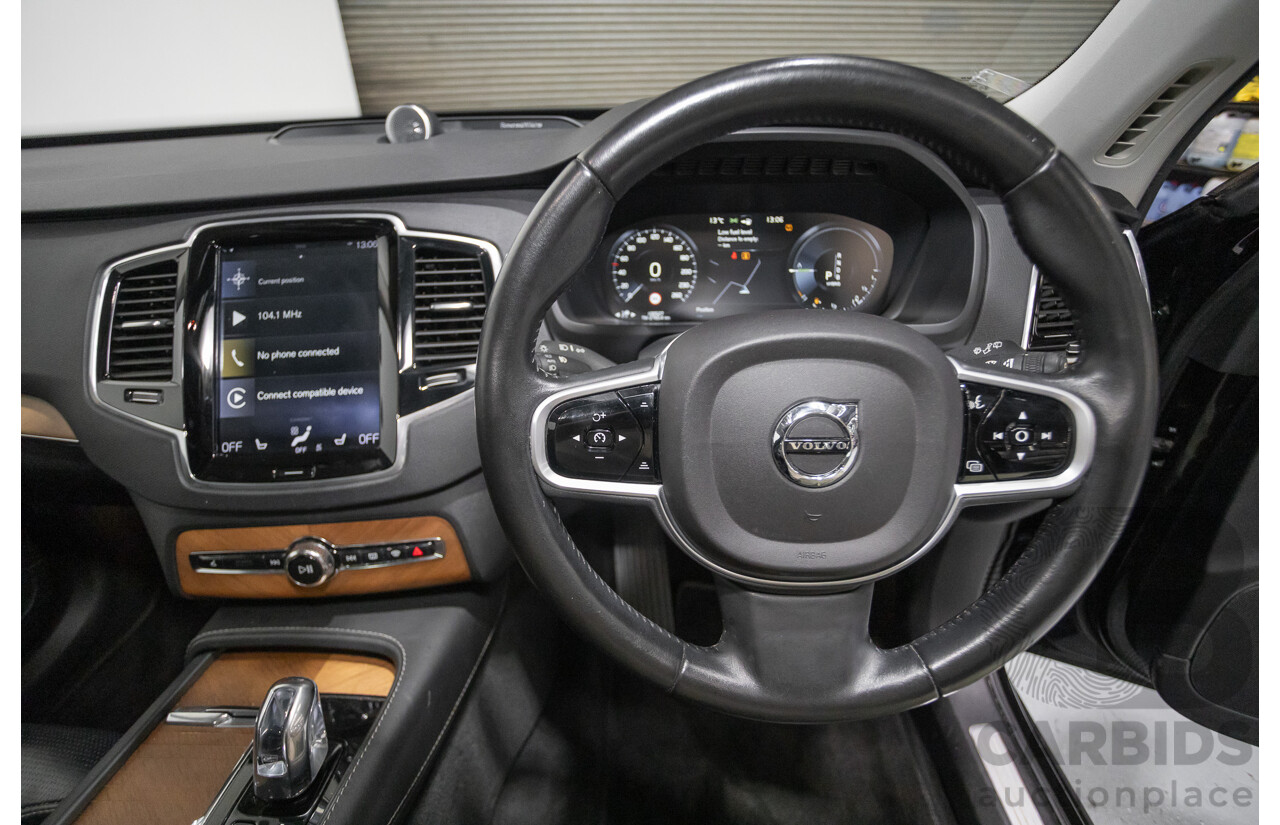 11/2018 Volvo XC90 T8 Inscription (AWD) 256 MY19 4d Wagon Onyx Black Metallic Turbo & Supercharged Plug-In Hybrid 2.0L - 7 Seater