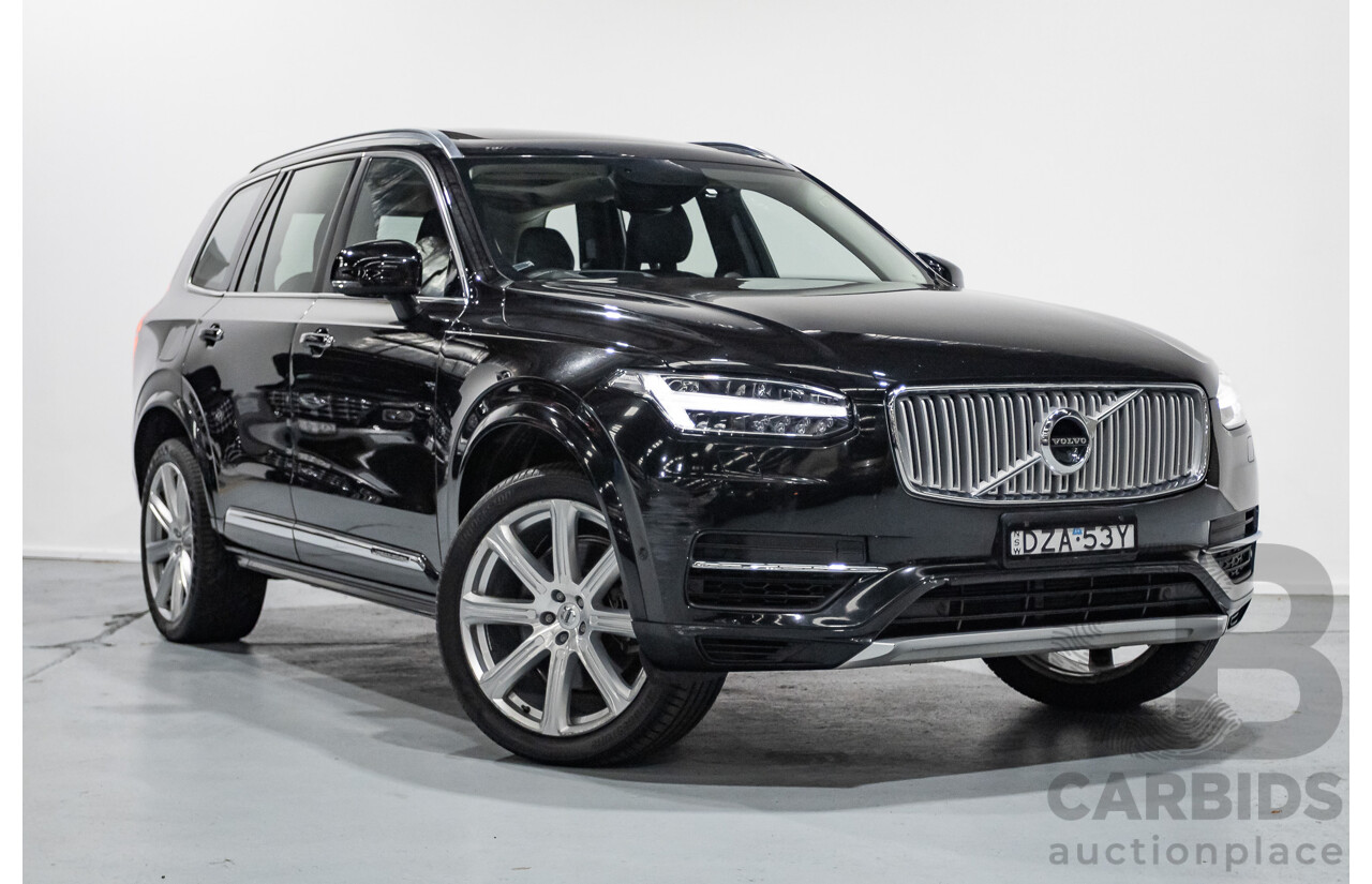 11/2018 Volvo XC90 T8 Inscription (AWD) 256 MY19 4d Wagon Onyx Black Metallic Turbo & Supercharged Plug-In Hybrid 2.0L - 7 Seater
