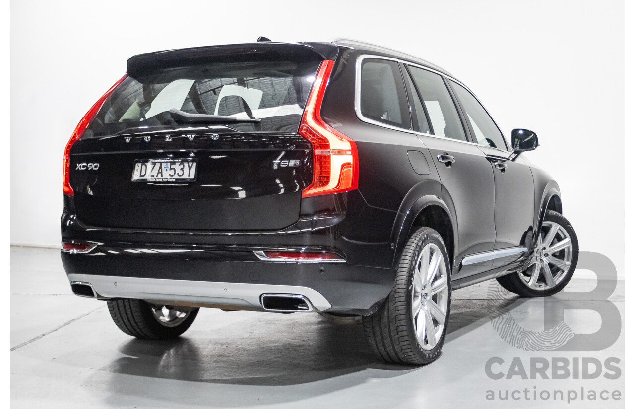 11/2018 Volvo XC90 T8 Inscription (AWD) 256 MY19 4d Wagon Onyx Black Metallic Turbo & Supercharged Plug-In Hybrid 2.0L - 7 Seater