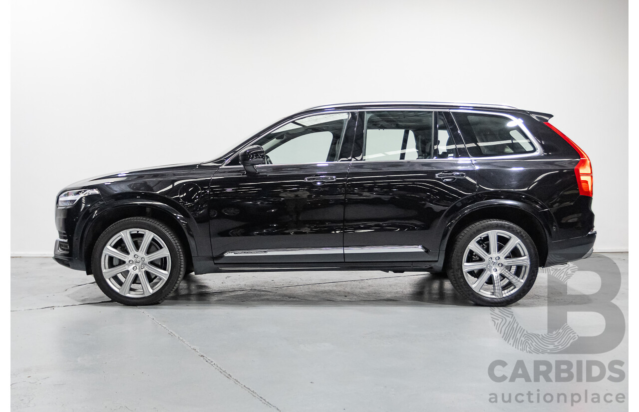 11/2018 Volvo XC90 T8 Inscription (AWD) 256 MY19 4d Wagon Onyx Black Metallic Turbo & Supercharged Plug-In Hybrid 2.0L - 7 Seater