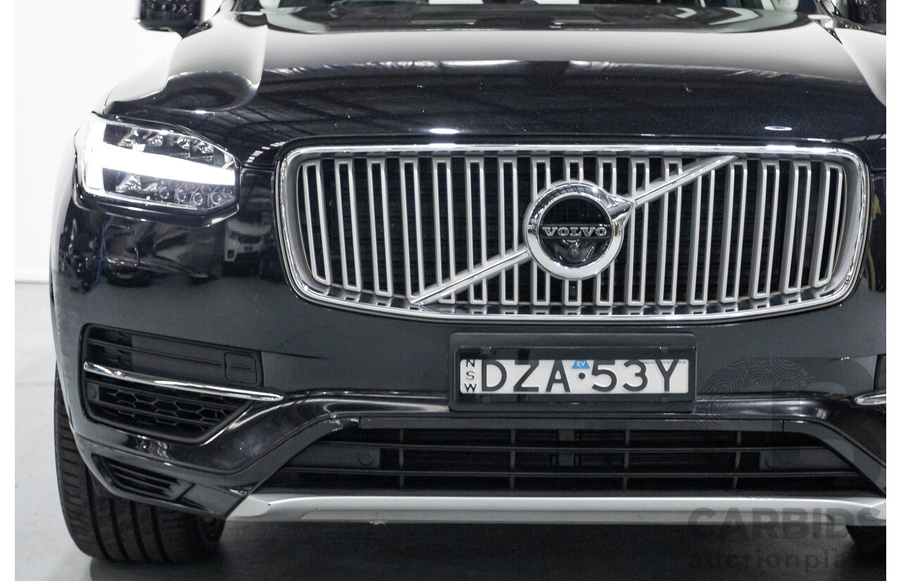 11/2018 Volvo XC90 T8 Inscription (AWD) 256 MY19 4d Wagon Onyx Black Metallic Turbo & Supercharged Plug-In Hybrid 2.0L - 7 Seater