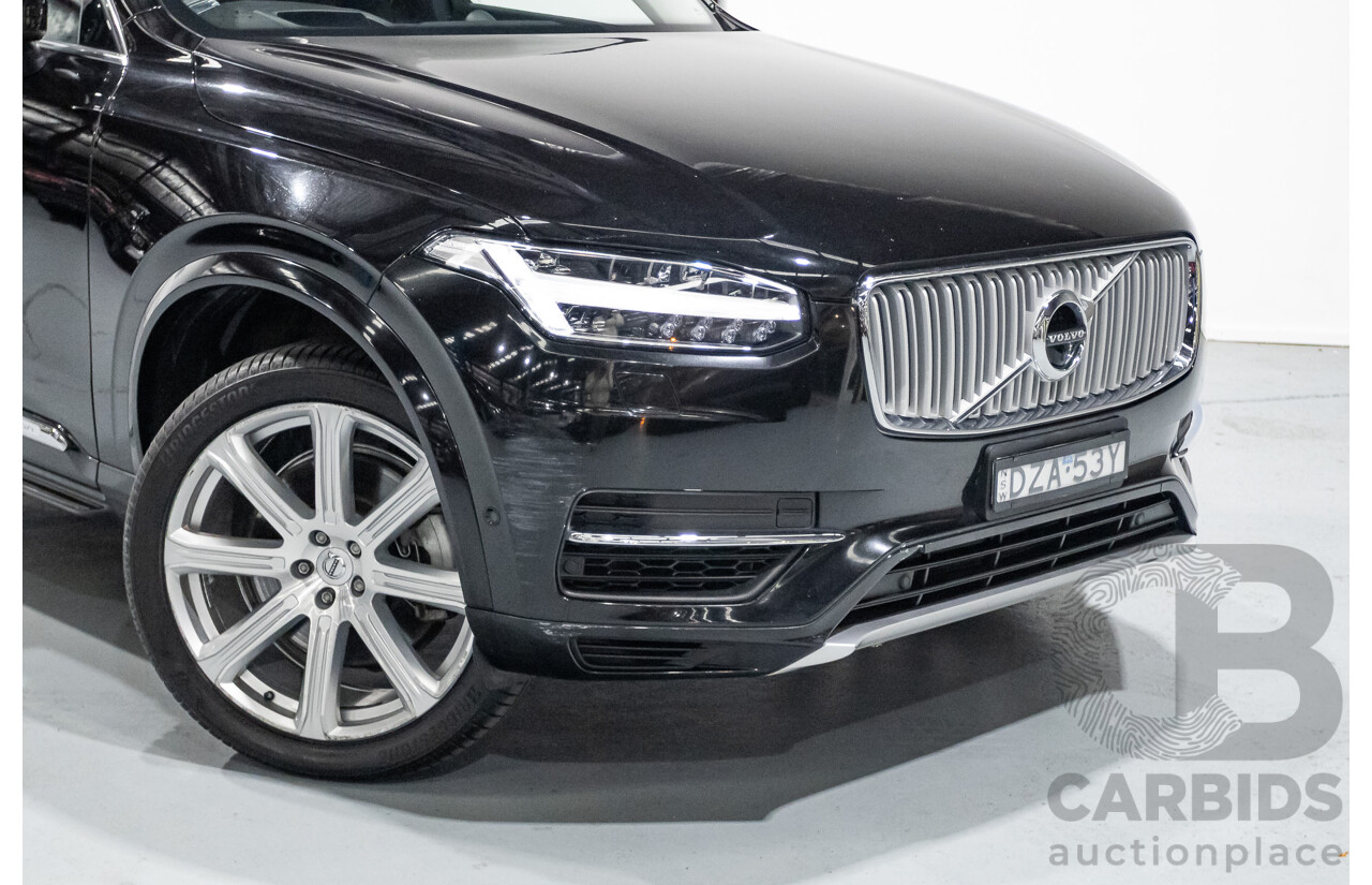 11/2018 Volvo XC90 T8 Inscription (AWD) 256 MY19 4d Wagon Onyx Black Metallic Turbo & Supercharged Plug-In Hybrid 2.0L - 7 Seater