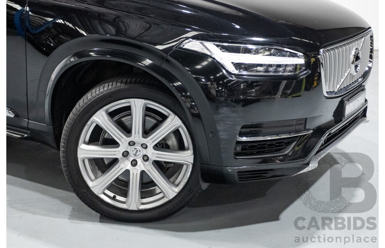 11/2018 Volvo XC90 T8 Inscription (AWD) 256 MY19 4d Wagon Onyx Black Metallic Turbo & Supercharged Plug-In Hybrid 2.0L - 7 Seater