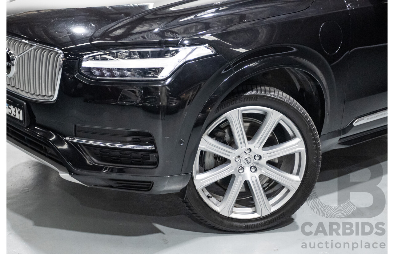 11/2018 Volvo XC90 T8 Inscription (AWD) 256 MY19 4d Wagon Onyx Black Metallic Turbo & Supercharged Plug-In Hybrid 2.0L - 7 Seater
