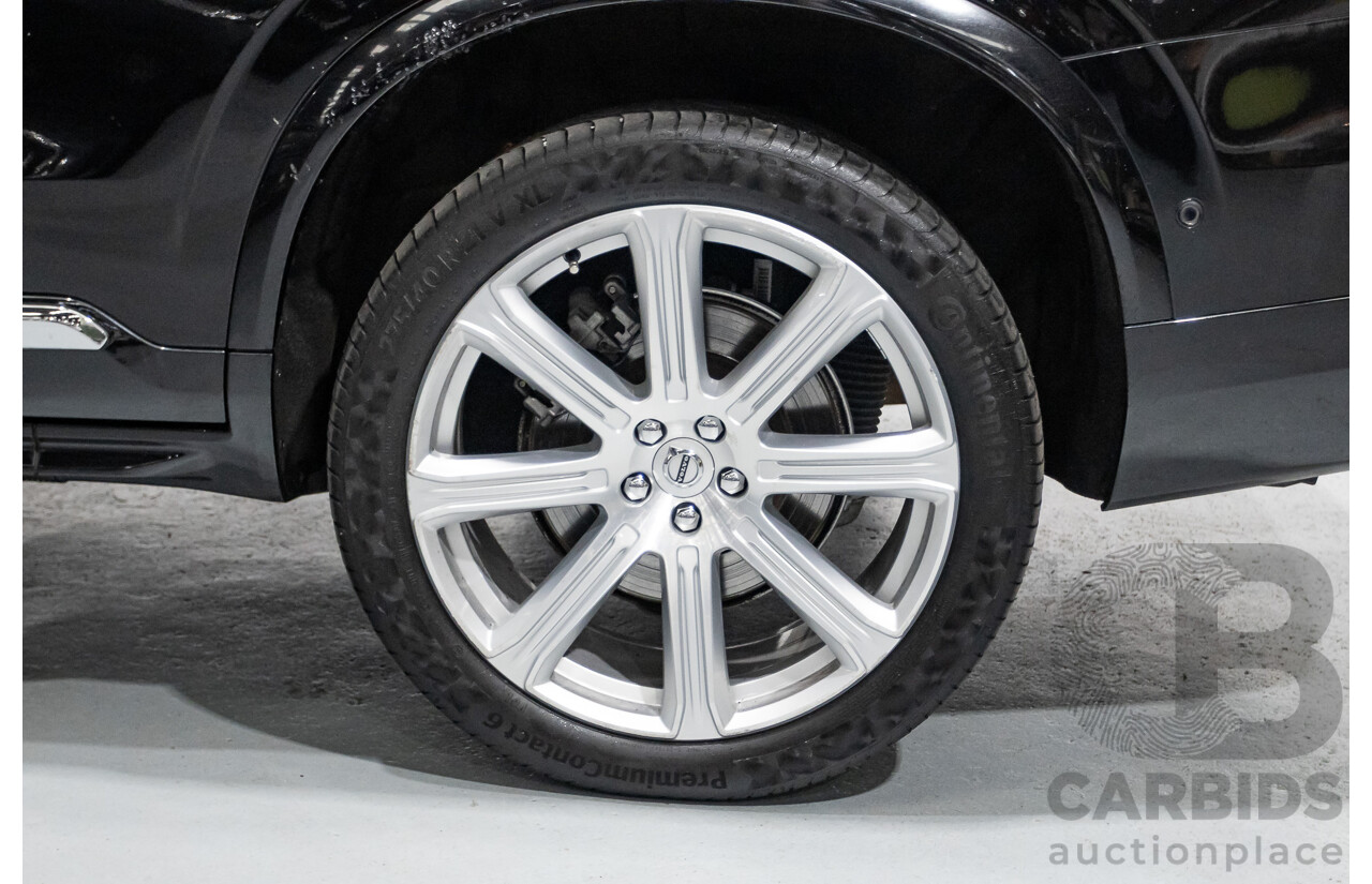 11/2018 Volvo XC90 T8 Inscription (AWD) 256 MY19 4d Wagon Onyx Black Metallic Turbo & Supercharged Plug-In Hybrid 2.0L - 7 Seater
