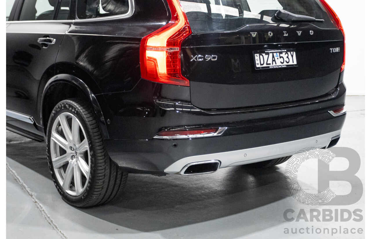 11/2018 Volvo XC90 T8 Inscription (AWD) 256 MY19 4d Wagon Onyx Black Metallic Turbo & Supercharged Plug-In Hybrid 2.0L - 7 Seater