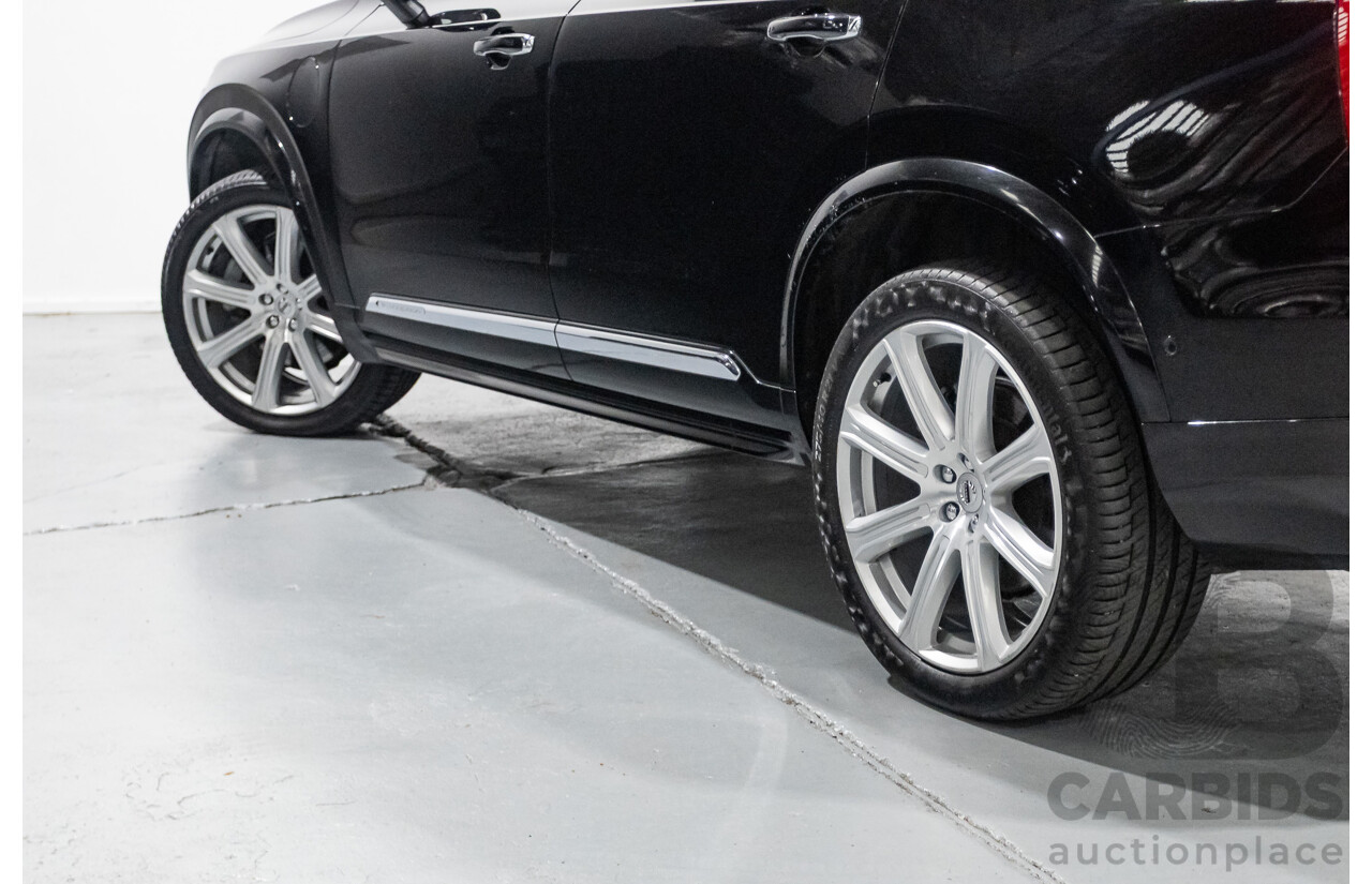 11/2018 Volvo XC90 T8 Inscription (AWD) 256 MY19 4d Wagon Onyx Black Metallic Turbo & Supercharged Plug-In Hybrid 2.0L - 7 Seater