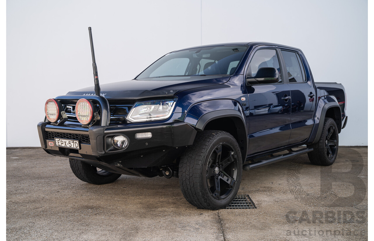 10/2021 Volkswagen Amarok TDI580 W580 Walkinshaw (4x4) 2H MY21 4d Dual Cab Utility Atlantic Blue Turbo Diesel V6 3.0L