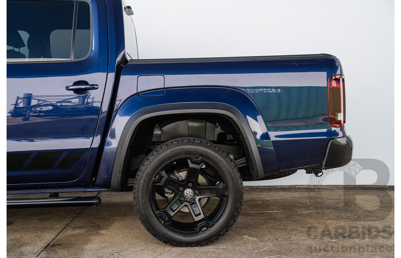 10/2021 Volkswagen Amarok TDI580 W580 Walkinshaw (4x4) 2H MY21 4d Dual Cab Utility Atlantic Blue Turbo Diesel V6 3.0L