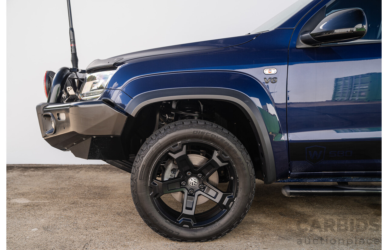 10/2021 Volkswagen Amarok TDI580 W580 Walkinshaw (4x4) 2H MY21 4d Dual Cab Utility Atlantic Blue Turbo Diesel V6 3.0L