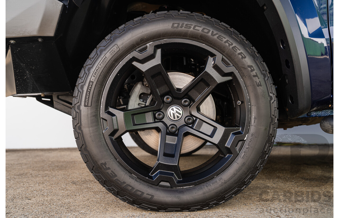 10/2021 Volkswagen Amarok TDI580 W580 Walkinshaw (4x4) 2H MY21 4d Dual Cab Utility Atlantic Blue Turbo Diesel V6 3.0L
