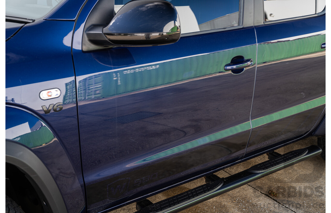 10/2021 Volkswagen Amarok TDI580 W580 Walkinshaw (4x4) 2H MY21 4d Dual Cab Utility Atlantic Blue Turbo Diesel V6 3.0L