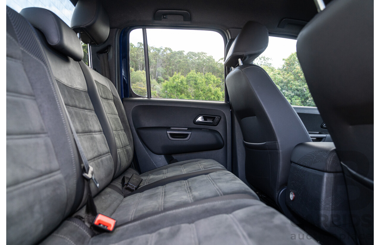 10/2021 Volkswagen Amarok TDI580 W580 Walkinshaw (4x4) 2H MY21 4d Dual Cab Utility Atlantic Blue Turbo Diesel V6 3.0L