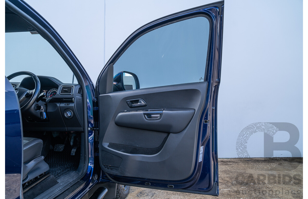 10/2021 Volkswagen Amarok TDI580 W580 Walkinshaw (4x4) 2H MY21 4d Dual Cab Utility Atlantic Blue Turbo Diesel V6 3.0L