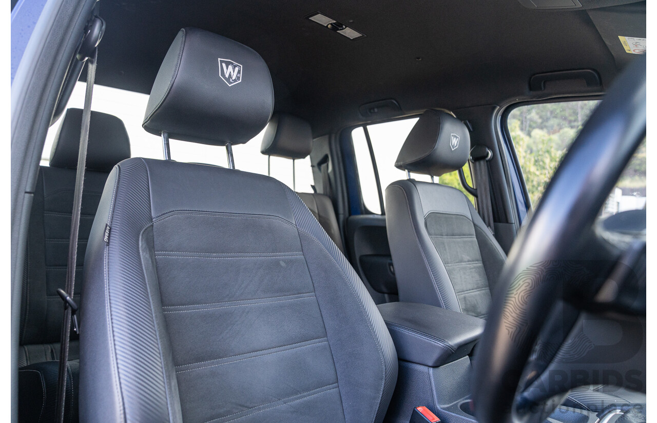 10/2021 Volkswagen Amarok TDI580 W580 Walkinshaw (4x4) 2H MY21 4d Dual Cab Utility Atlantic Blue Turbo Diesel V6 3.0L