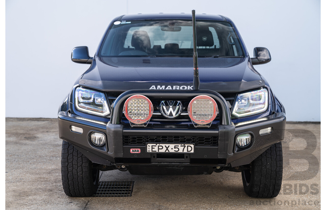 10/2021 Volkswagen Amarok TDI580 W580 Walkinshaw (4x4) 2H MY21 4d Dual Cab Utility Atlantic Blue Turbo Diesel V6 3.0L