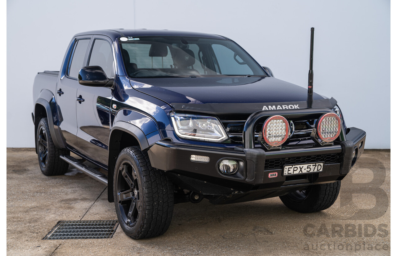 10/2021 Volkswagen Amarok TDI580 W580 Walkinshaw (4x4) 2H MY21 4d Dual Cab Utility Atlantic Blue Turbo Diesel V6 3.0L