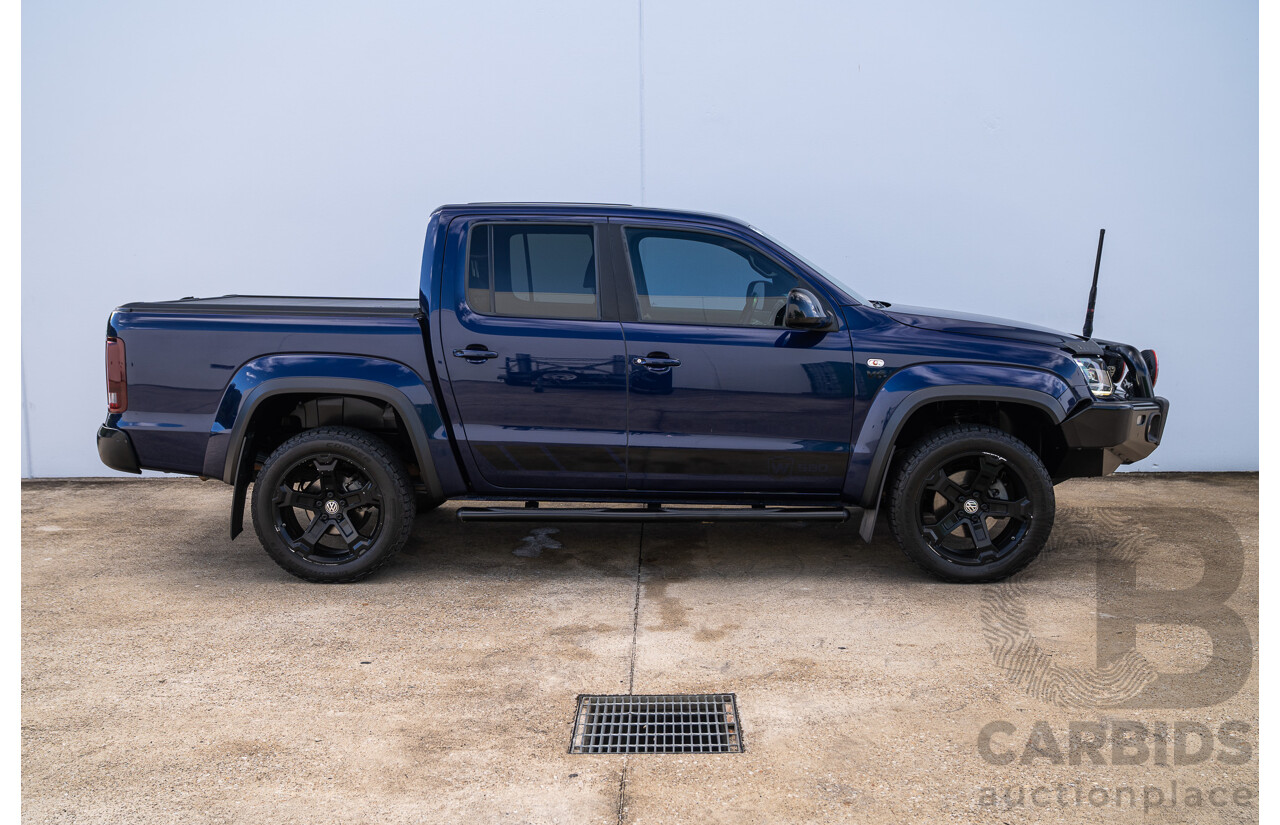 10/2021 Volkswagen Amarok TDI580 W580 Walkinshaw (4x4) 2H MY21 4d Dual Cab Utility Atlantic Blue Turbo Diesel V6 3.0L
