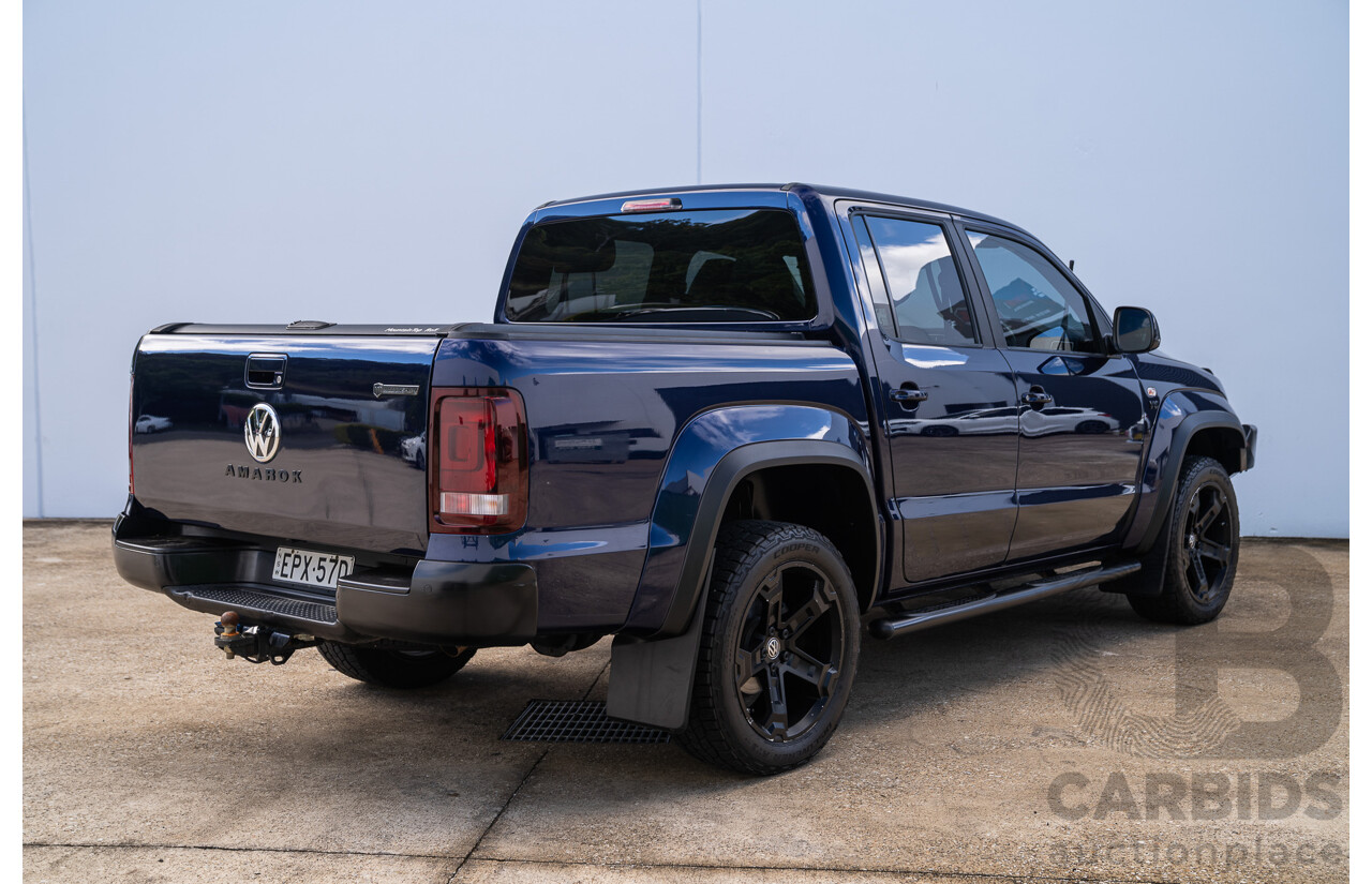 10/2021 Volkswagen Amarok TDI580 W580 Walkinshaw (4x4) 2H MY21 4d Dual Cab Utility Atlantic Blue Turbo Diesel V6 3.0L