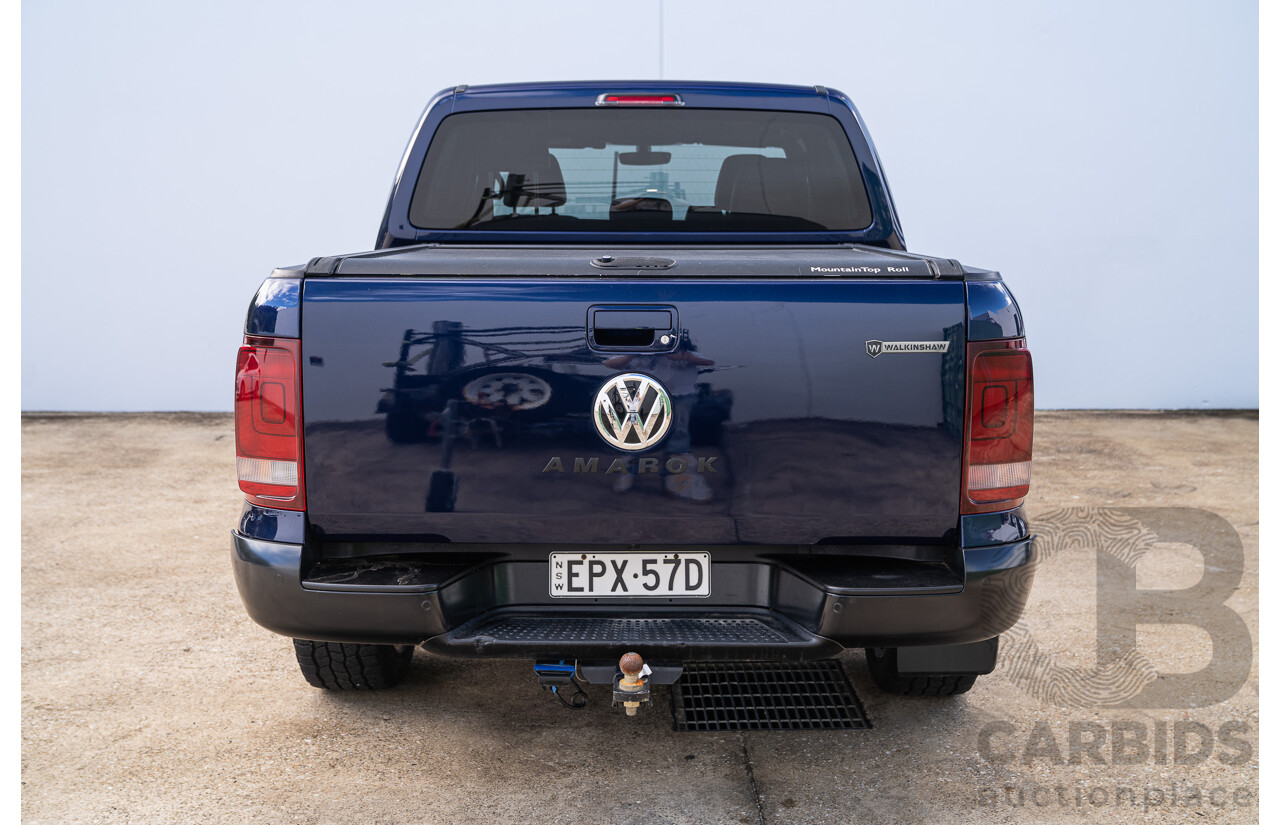 10/2021 Volkswagen Amarok TDI580 W580 Walkinshaw (4x4) 2H MY21 4d Dual Cab Utility Atlantic Blue Turbo Diesel V6 3.0L