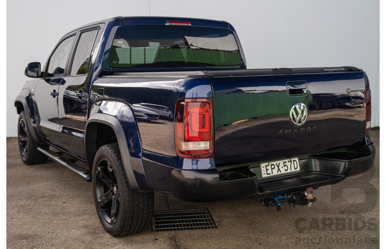 10/2021 Volkswagen Amarok TDI580 W580 Walkinshaw (4x4) 2H MY21 4d Dual Cab Utility Atlantic Blue Turbo Diesel V6 3.0L