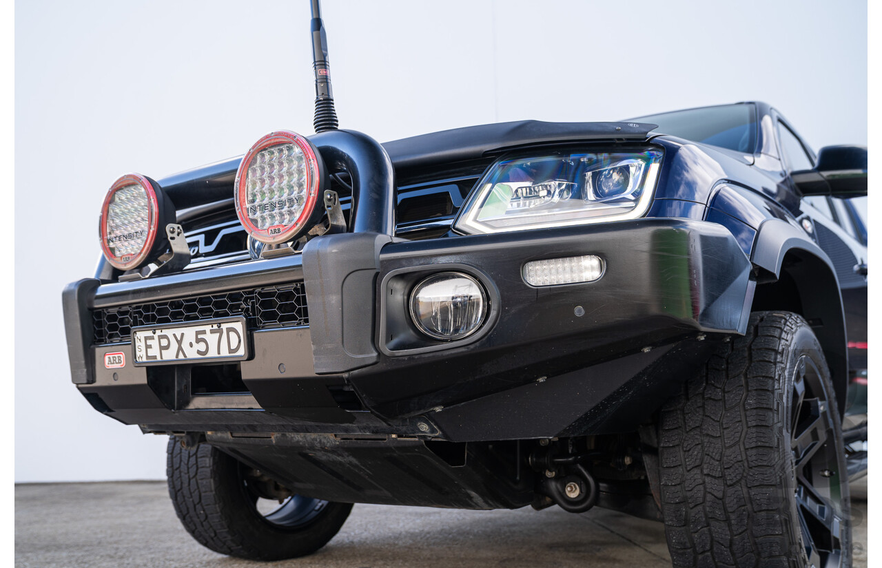 10/2021 Volkswagen Amarok TDI580 W580 Walkinshaw (4x4) 2H MY21 4d Dual Cab Utility Atlantic Blue Turbo Diesel V6 3.0L