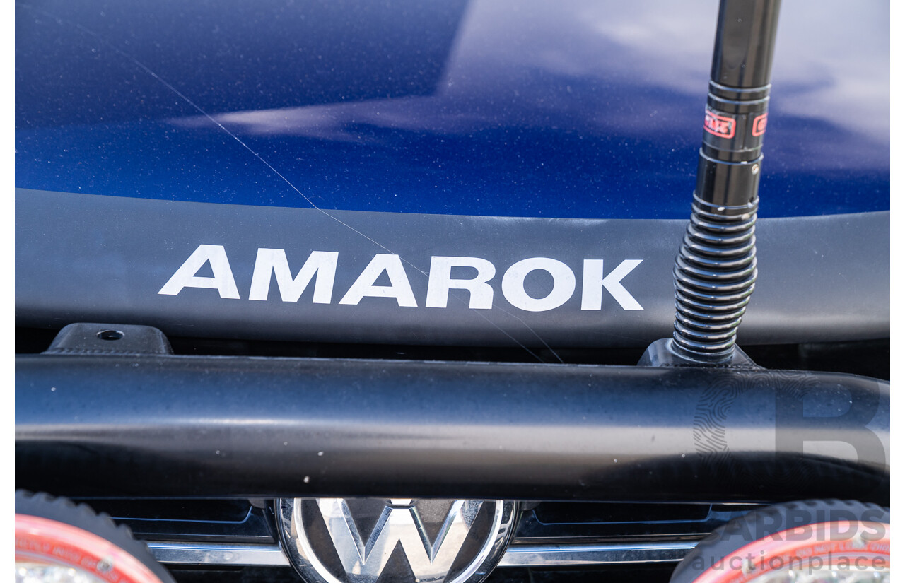 10/2021 Volkswagen Amarok TDI580 W580 Walkinshaw (4x4) 2H MY21 4d Dual Cab Utility Atlantic Blue Turbo Diesel V6 3.0L