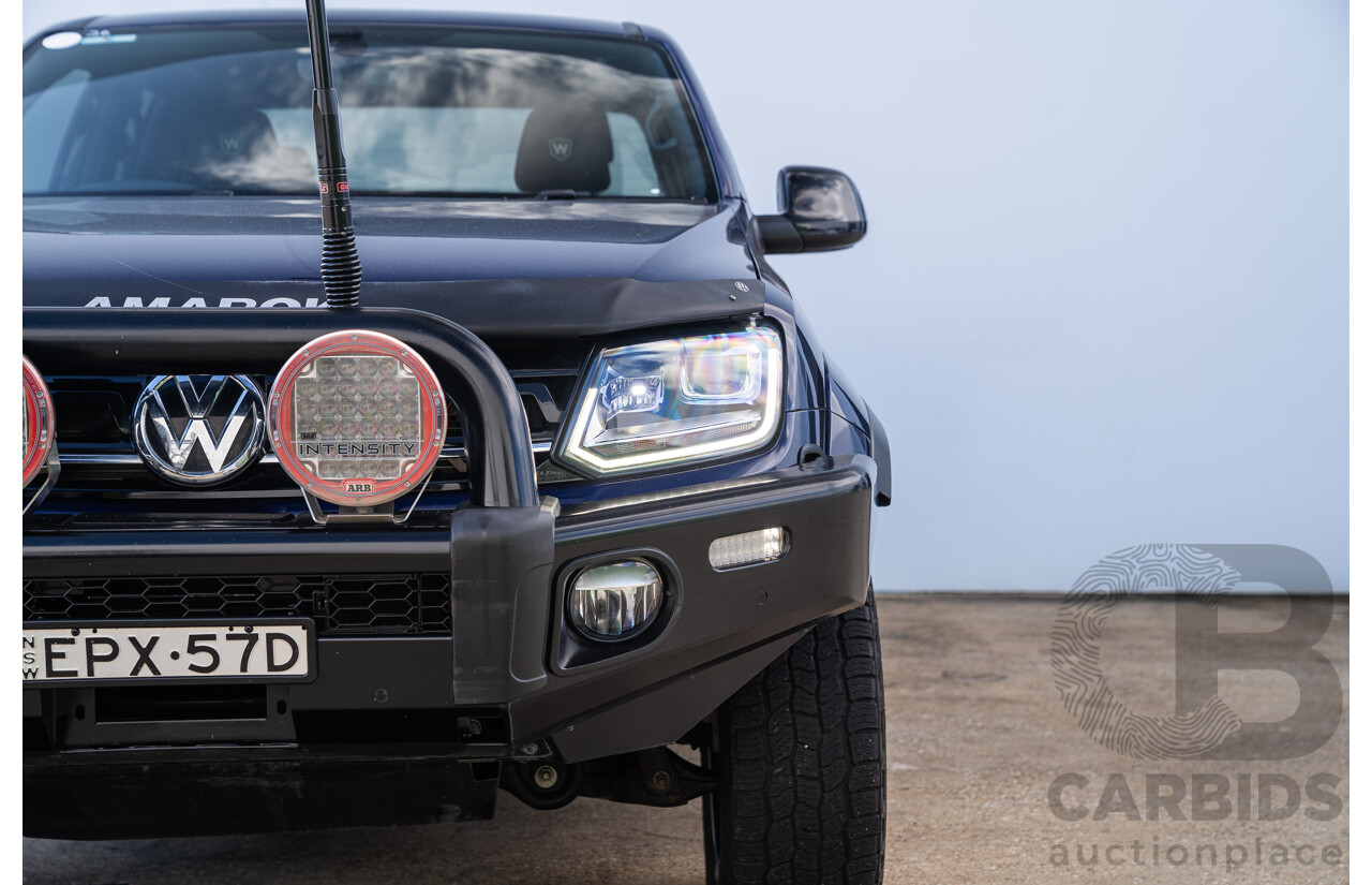 10/2021 Volkswagen Amarok TDI580 W580 Walkinshaw (4x4) 2H MY21 4d Dual Cab Utility Atlantic Blue Turbo Diesel V6 3.0L