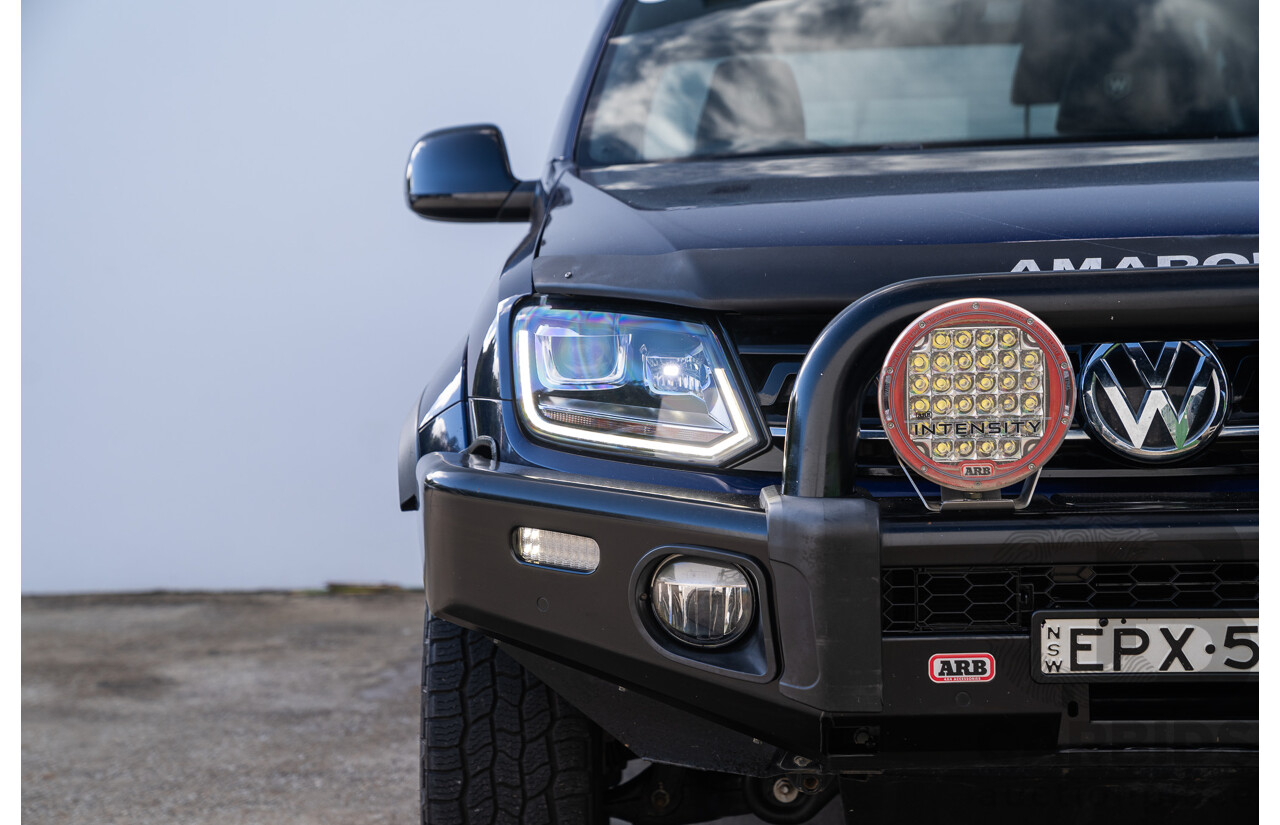 10/2021 Volkswagen Amarok TDI580 W580 Walkinshaw (4x4) 2H MY21 4d Dual Cab Utility Atlantic Blue Turbo Diesel V6 3.0L