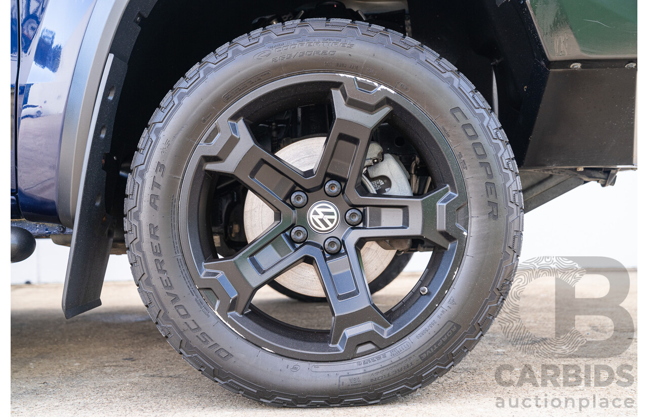 10/2021 Volkswagen Amarok TDI580 W580 Walkinshaw (4x4) 2H MY21 4d Dual Cab Utility Atlantic Blue Turbo Diesel V6 3.0L