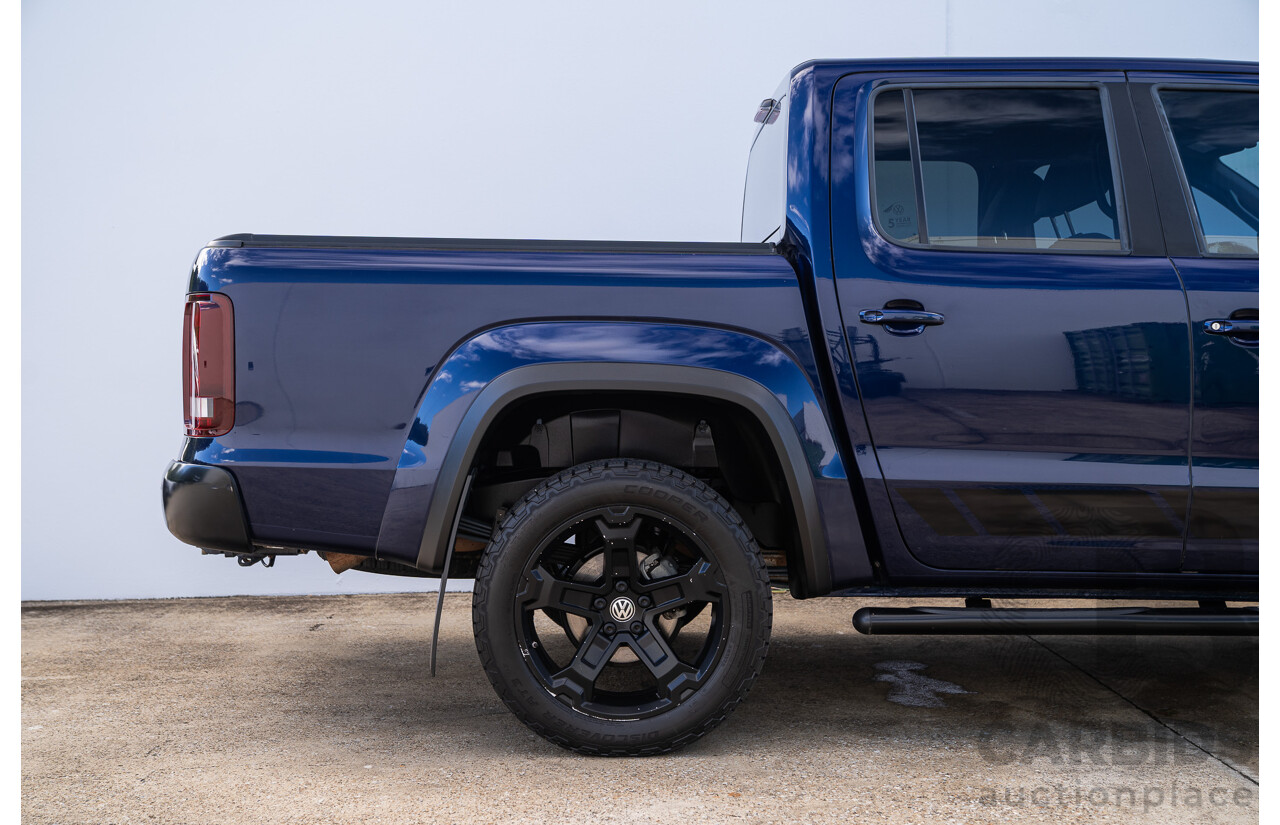 10/2021 Volkswagen Amarok TDI580 W580 Walkinshaw (4x4) 2H MY21 4d Dual Cab Utility Atlantic Blue Turbo Diesel V6 3.0L