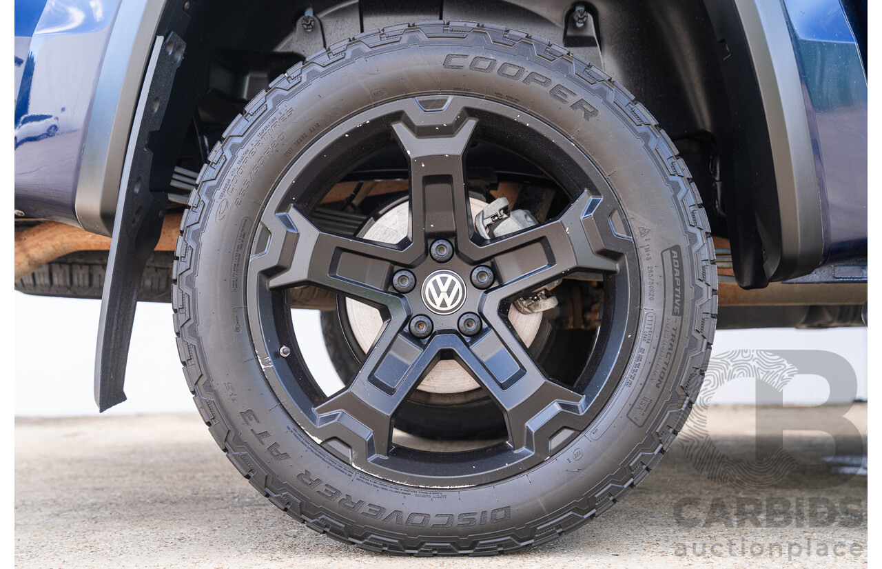 10/2021 Volkswagen Amarok TDI580 W580 Walkinshaw (4x4) 2H MY21 4d Dual Cab Utility Atlantic Blue Turbo Diesel V6 3.0L