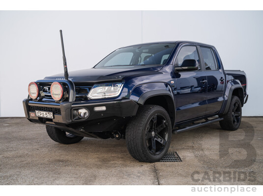 10/2021 Volkswagen Amarok TDI580 W580 Walkinshaw (4x4) 2H MY21 4d Dual Cab Utility Atlantic Blue Turbo Diesel V6 3.0L