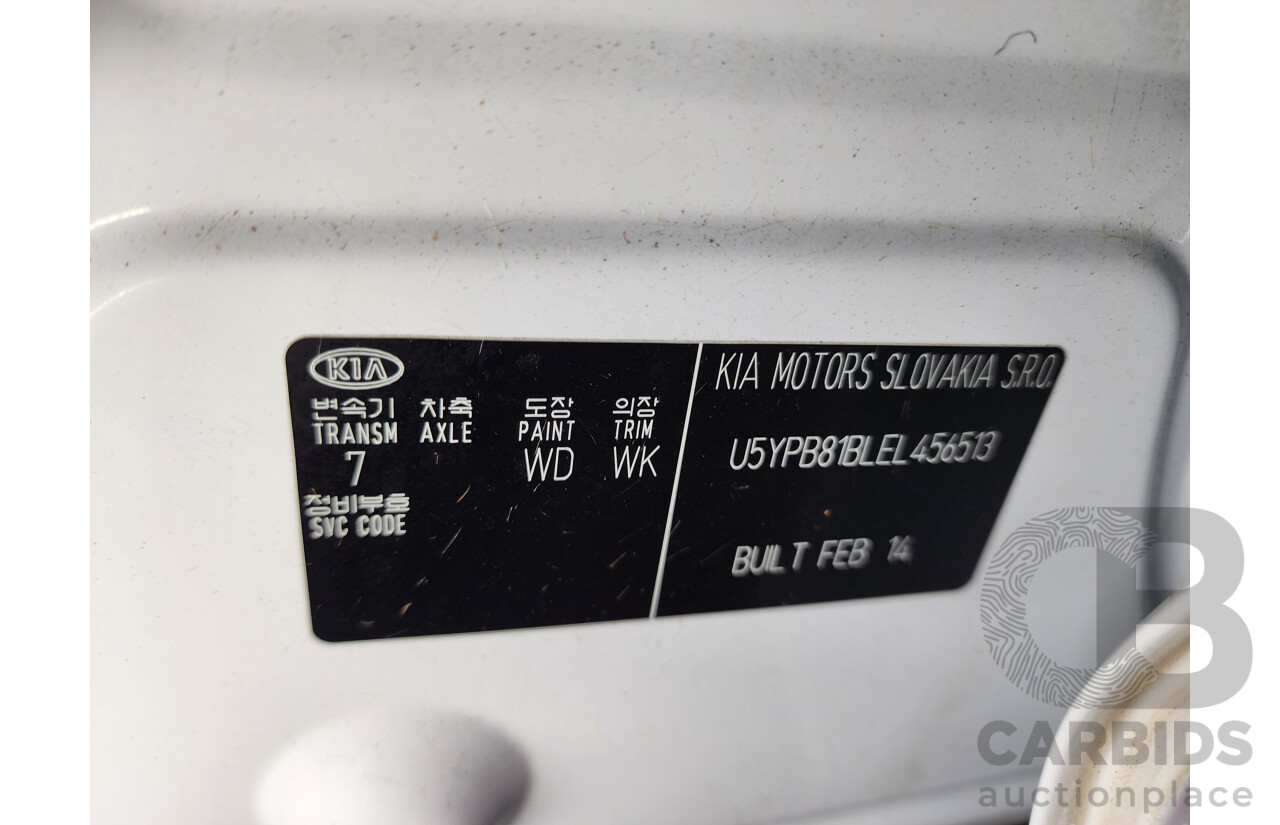 5/2014 Kia Sportage Si (fwd) SL SERIES 2 MY14 4d Wagon White 2.0L