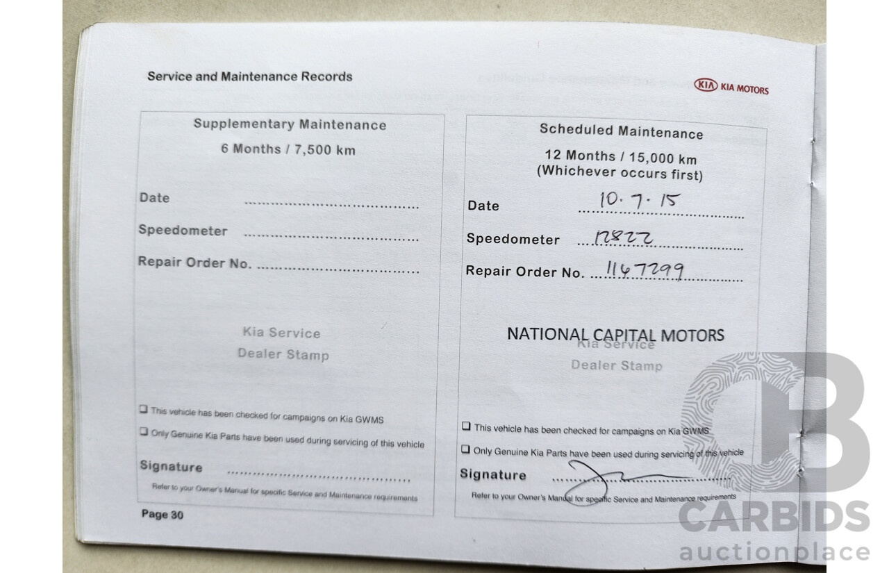 5/2014 Kia Sportage Si (fwd) SL SERIES 2 MY14 4d Wagon White 2.0L