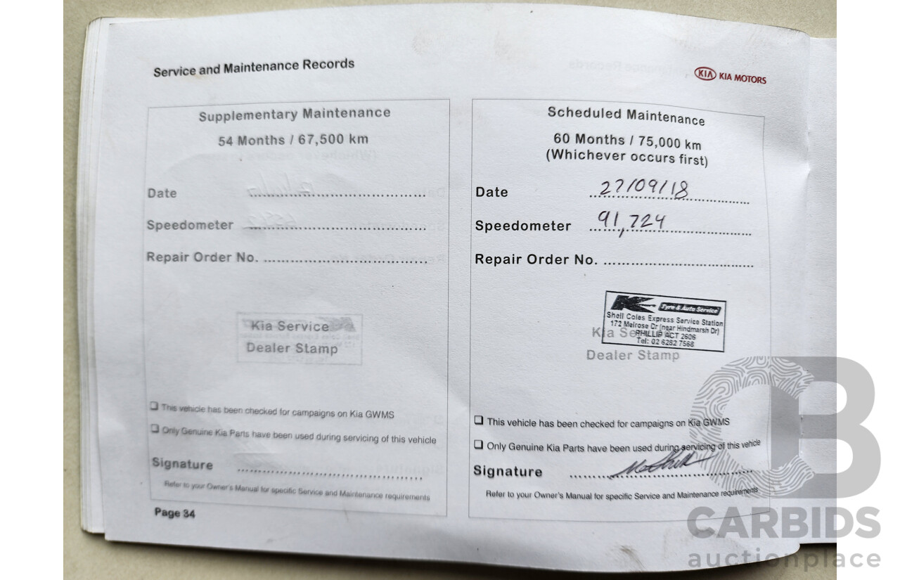 5/2014 Kia Sportage Si (fwd) SL SERIES 2 MY14 4d Wagon White 2.0L