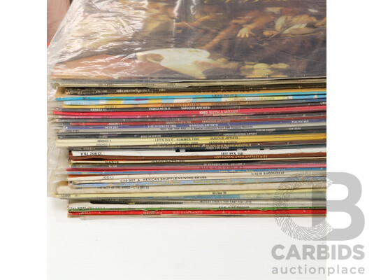 Large Collection of Popular Music LP Records
