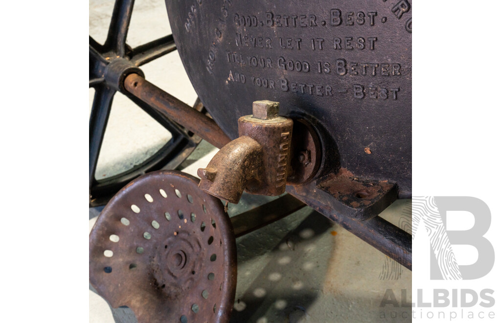 Vintage Furphy Water Cart with Cast Iron Ends, Circa 1920