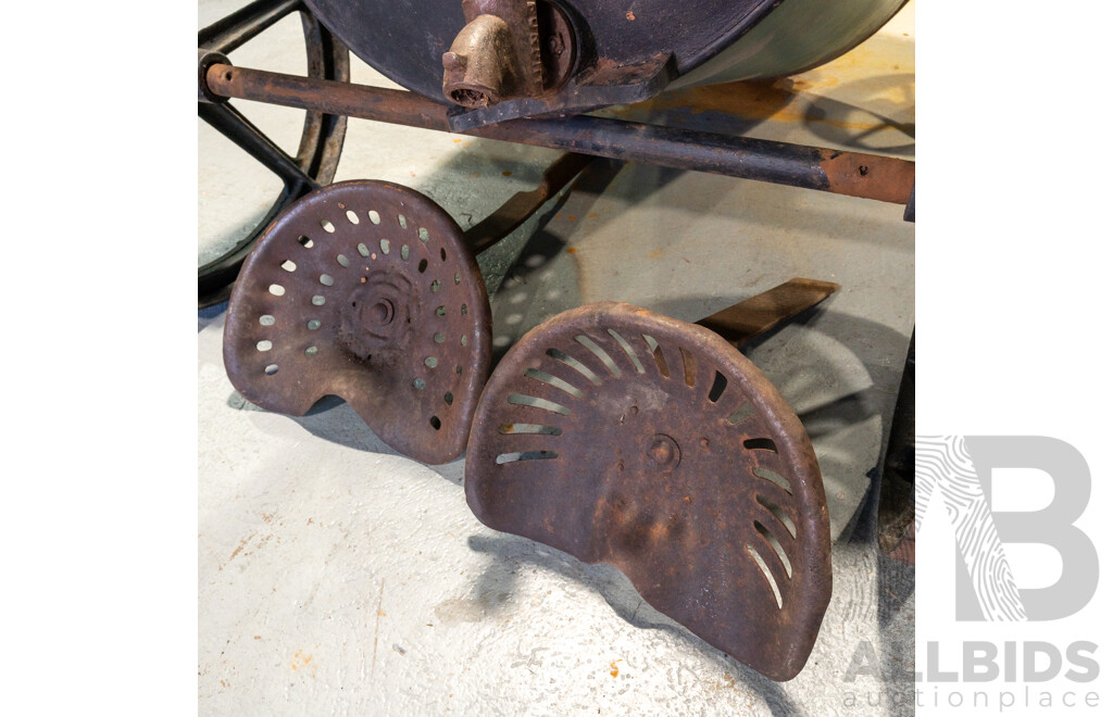 Vintage Furphy Water Cart with Cast Iron Ends, Circa 1920