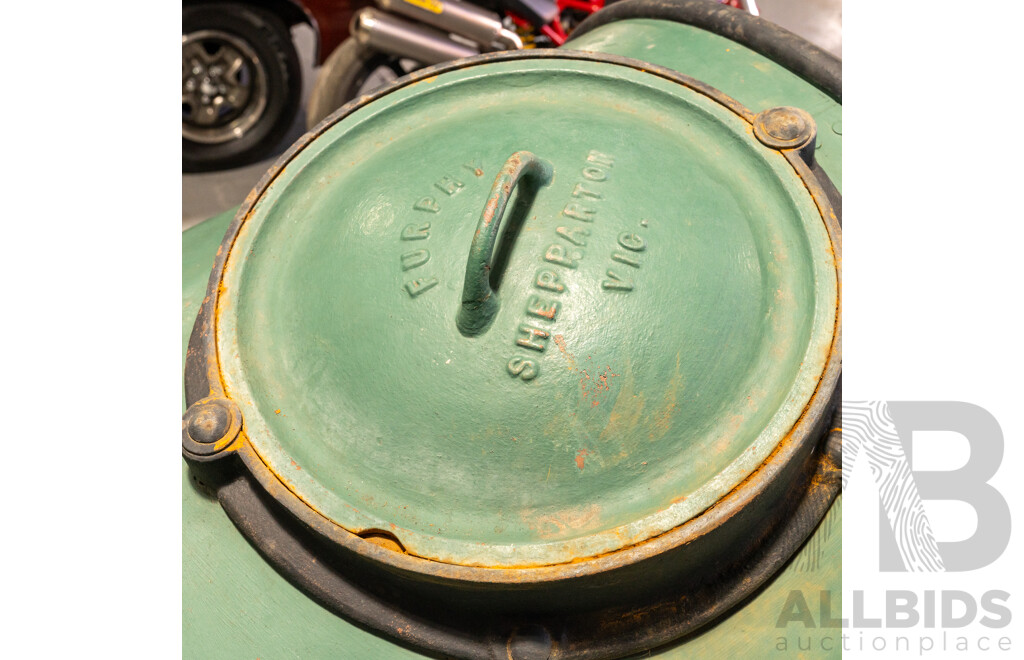 Vintage Furphy Water Cart with Cast Iron Ends, Circa 1920