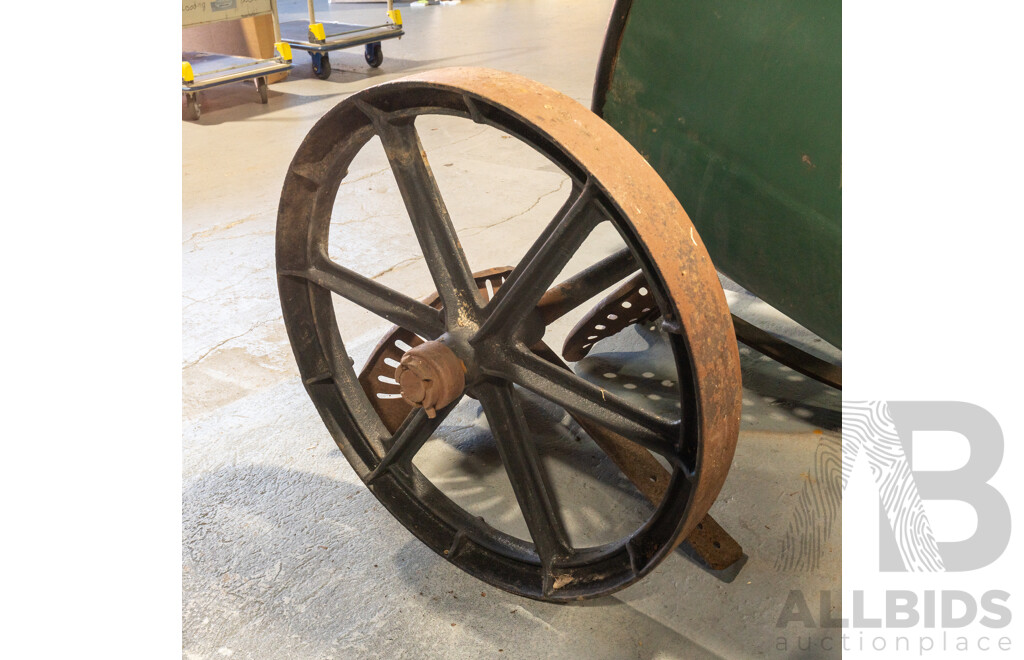 Vintage Furphy Water Cart with Cast Iron Ends, Circa 1920