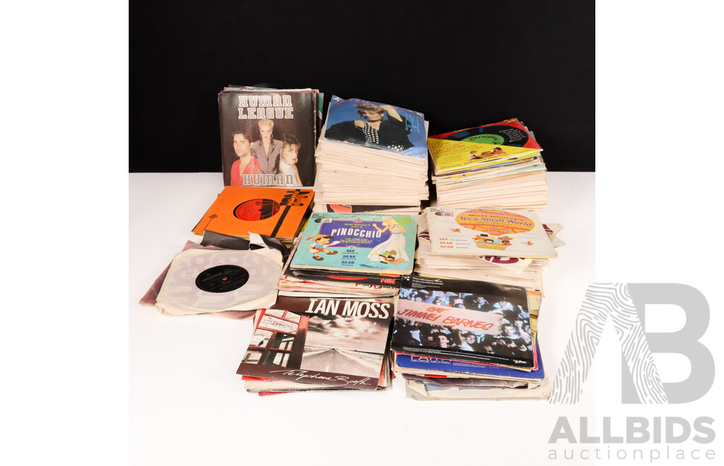 Large Collection of Popular Music Single Records