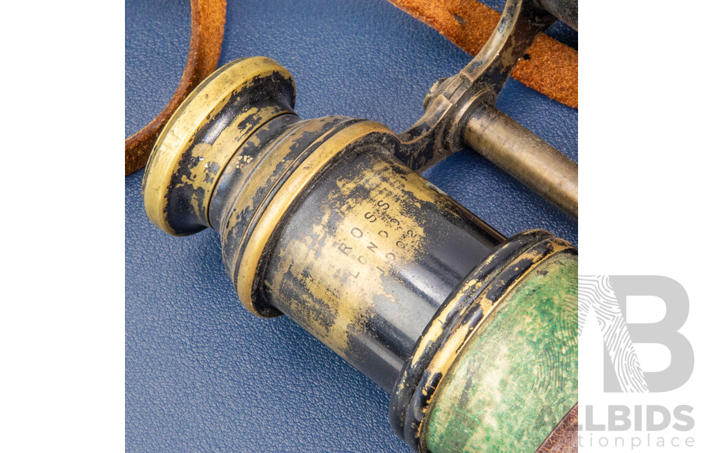 Pair of Vintage Military Field Binoculars by Ross of London